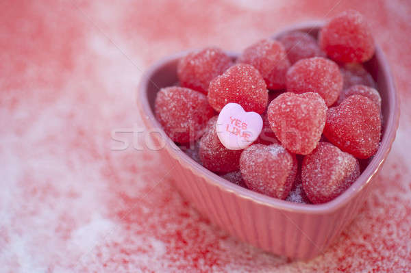是 愛 心臟 糖果 托盤 商業照片 © aspenrock
