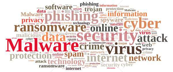 Wort-Wolke Wort Malware Illustration Web Software Stock foto © asturianu