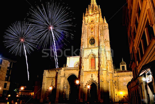 Oviedo Cathedral. Stock photo © asturianu