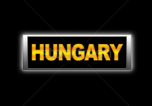 Hongrie signe fond vacances idée [[stock_photo]] © asturianu