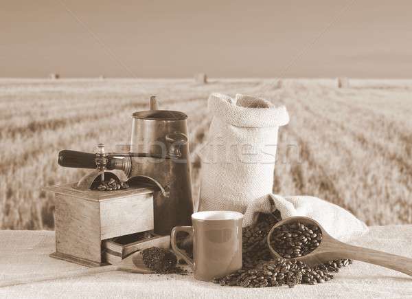 Bag of coffee beans. Stock photo © asturianu
