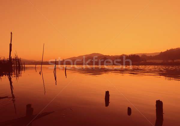 River dyed red.
 Stock photo © asturianu