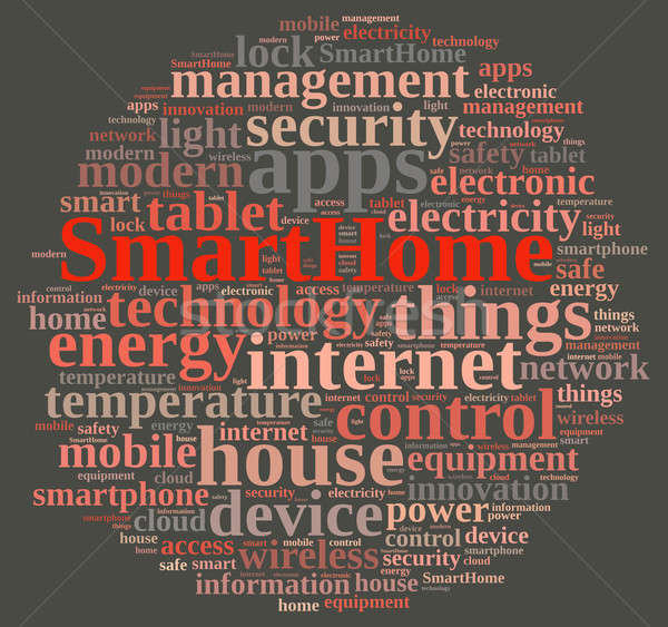 Word cloud parola illustrazione sicurezza rete mobile Foto d'archivio © asturianu