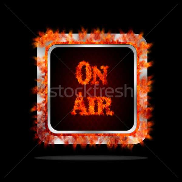 On air burning button. Stock photo © asturianu