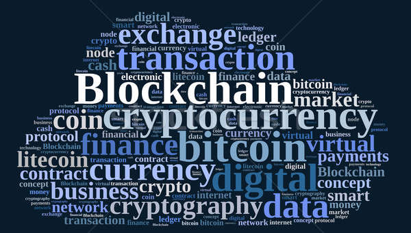 Words cloud with Blockchain Stock photo © asturianu