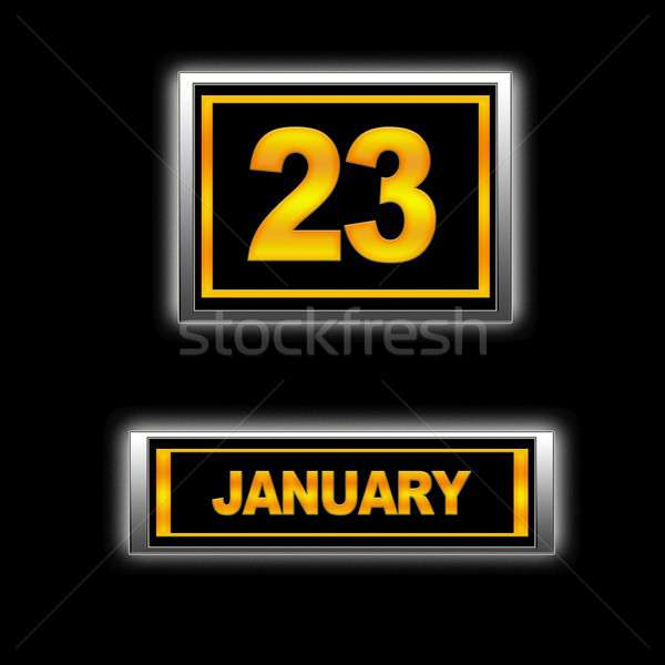 Illustration Kalender Bildung schwarz Tagesordnung Datum Stock foto © asturianu