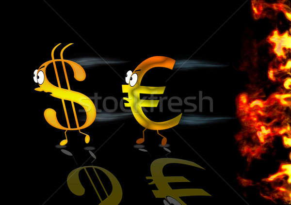 Stockfoto: Euro · dollar · dollarteken · geld · financieren · Europa