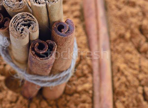 Cinnamon stick in powder Stock photo © asturianu