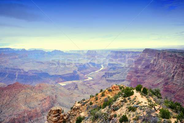 Stock foto: Süden · Grand · Canyon · Arizona · Sonnenuntergang · Natur