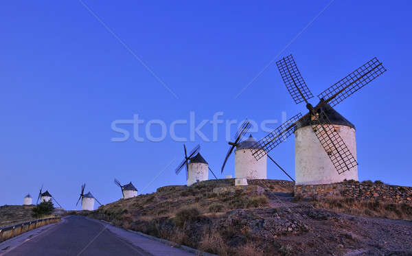 Stock photo: Windmills in Consuegra, Spain.