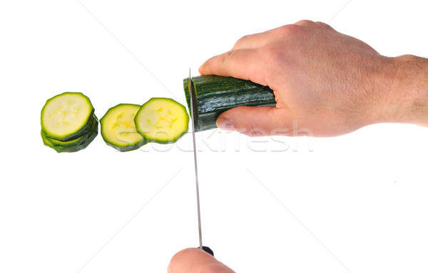 Zucchini cutting. Stock photo © asturianu