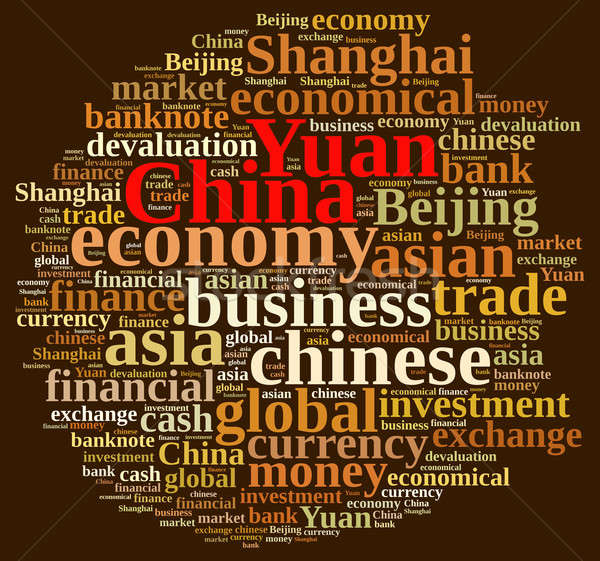 Illustrazione word cloud cinese valuta business finanziare Foto d'archivio © asturianu
