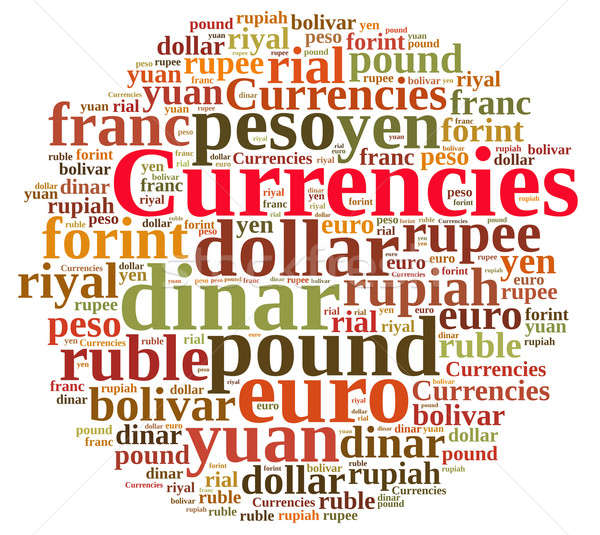 Word cloud related currencies. Stock photo © asturianu
