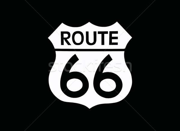 Utazás USA felirat Route 66 címke amerikai Stock fotó © asturianu