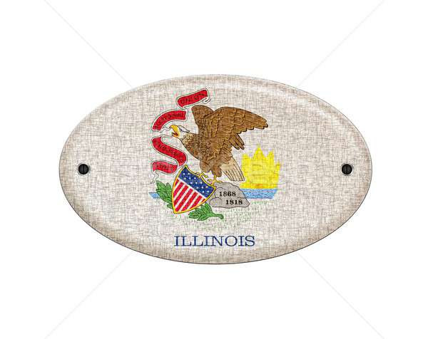 Zdjęcia stock: Illinois · ilustracja · projektu · podpisania · kraju