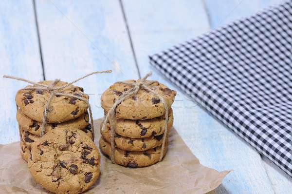 Delicious chocolate chip cookies Stock photo © asturianu