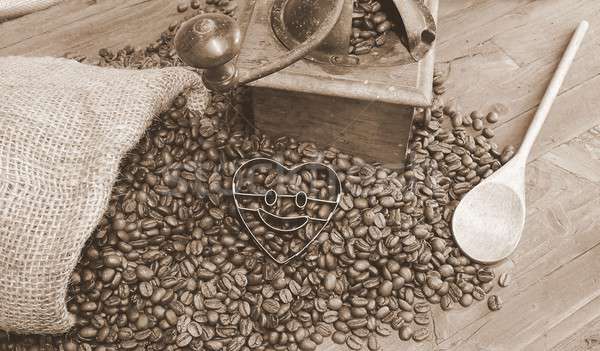 Bag of coffee beans. Stock photo © asturianu