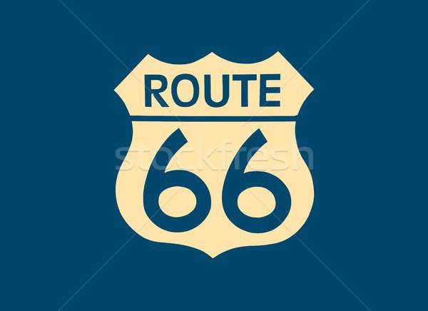 Utazás USA felirat Route 66 címke amerikai Stock fotó © asturianu