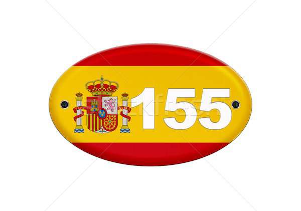 Espanol ilustración España bandera número Foto stock © asturianu