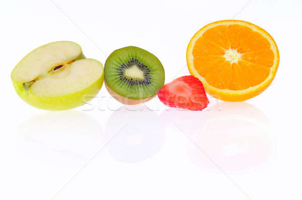 Apple, Kiwi, Strawberry and Orange. Stock photo © asturianu