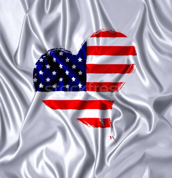 USA heart. Stock photo © asturianu