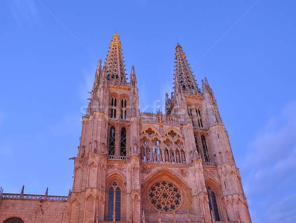  Facade of the Cathedral of Burgos. Stock photo © asturianu