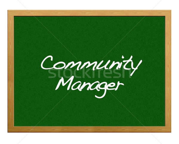 Community manager. Stock photo © asturianu