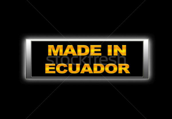 Ecuador iluminado signo espacio financiar mercado Foto stock © asturianu