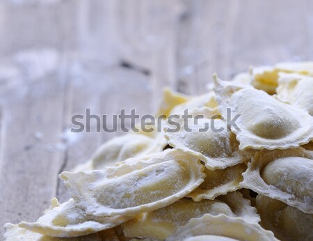 świeże ravioli stół kuchenny obiedzie posiłek Zdjęcia stock © asturianu