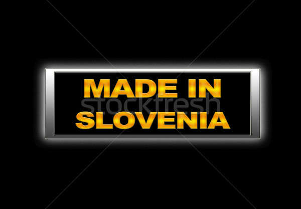 Stockfoto: Slovenië · verlicht · teken · ontwerp · ruimte · fabriek