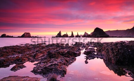 Belle sunrise vue lumineuses ciel [[stock_photo]] © asturianu