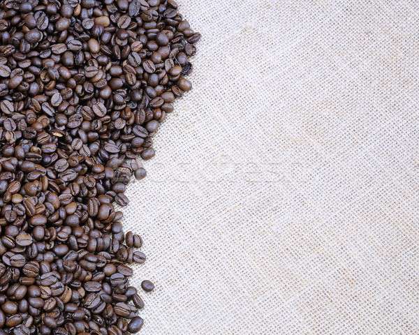 [[stock_photo]]: Grains · de · café · toile · de · jute · sac · magasin · magasin · bean