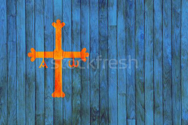 Asturias Wooden background. Stock photo © asturianu