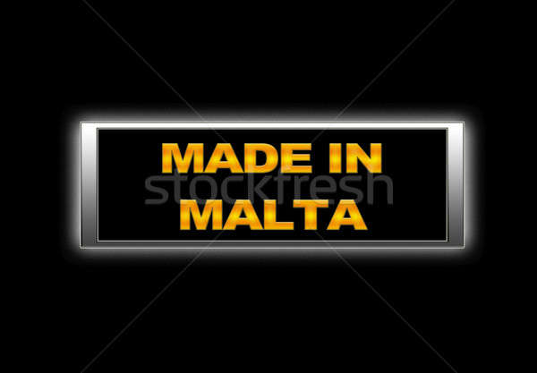 Foto stock: Malta · iluminado · signo · negocios · financiar · mercado
