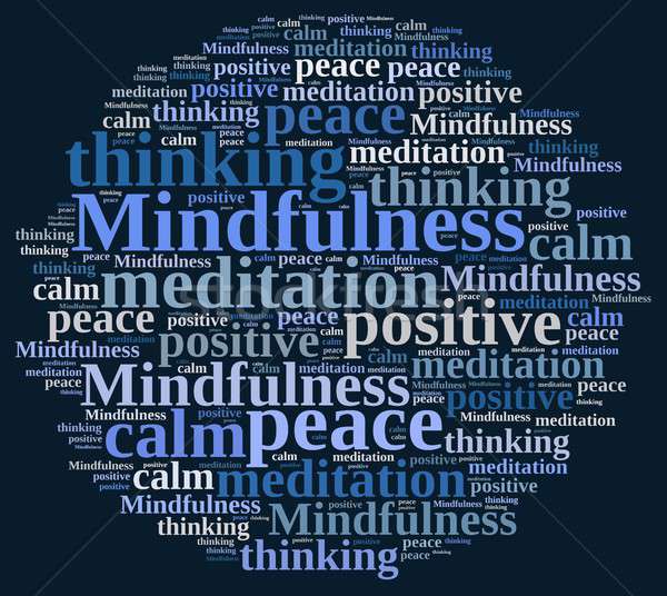 Mindfulness concept illustration with word. Stock photo © asturianu