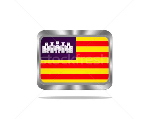 Metal Baleares flag. Stock photo © asturianu