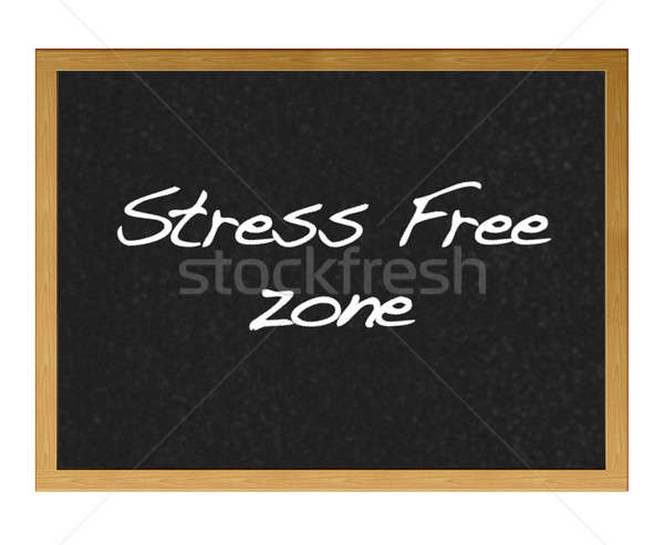 Stressz szabad absztrakt felirat iskolatábla ötlet Stock fotó © asturianu