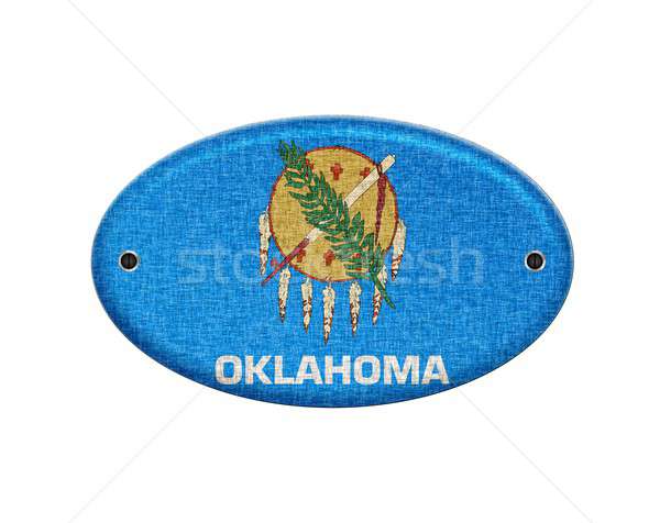 Wooden sign of Oklahoma. Stock photo © asturianu