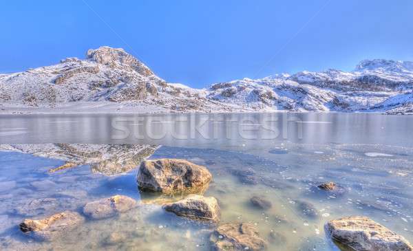  Lake Ercina, Asturias, Spain. Stock photo © asturianu