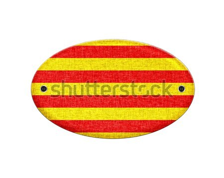 Wooden Catalonia flag. Stock photo © asturianu