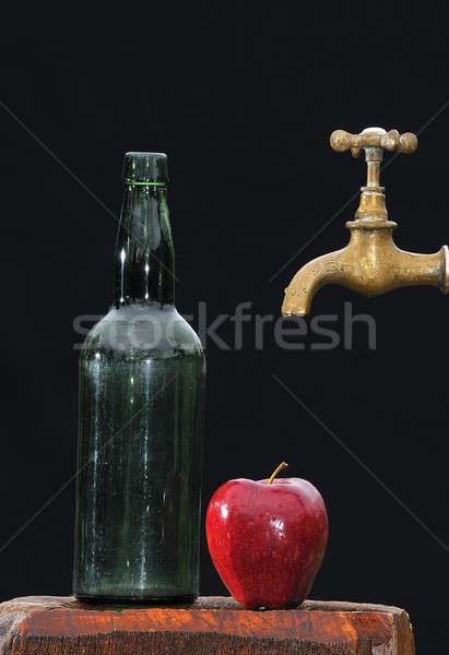 Cidra maçã torneira fruto beber Foto stock © asturianu