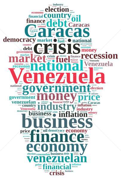 ストックフォト: 実例 · 言葉の雲 · ベネズエラ · ビジネス · 背景 · 業界