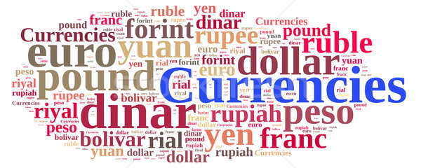 Word cloud related currencies. Stock photo © asturianu