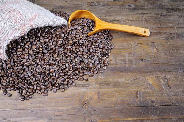 Bag of coffee beans. Stock photo © asturianu