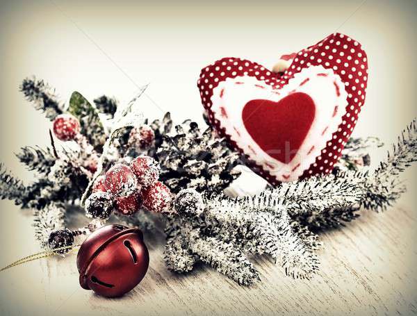 Christmas decoration on table Stock photo © asturianu