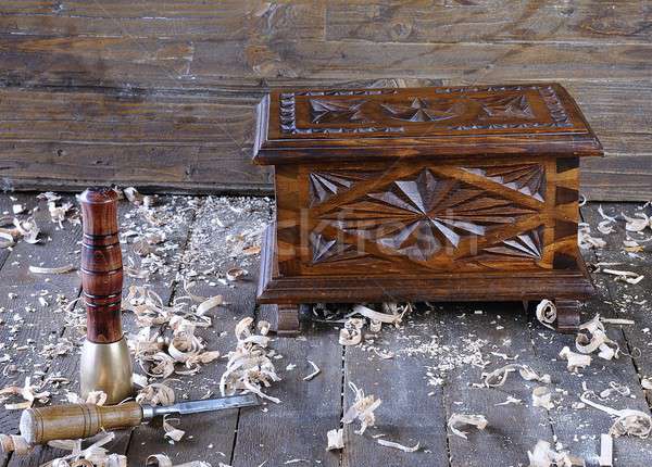 Piept muncă bancă dulgherie instrument Imagine de stoc © asturianu