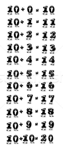 Addition table, ten. Stock photo © asturianu