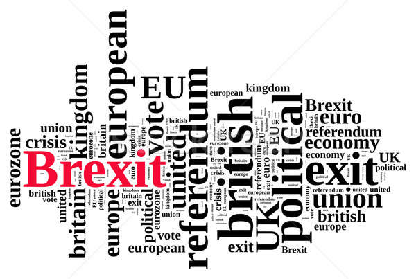 Illustration of word cloud on Brexit Stock photo © asturianu