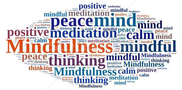 Mindfulness concept illustration with word. Stock photo © asturianu