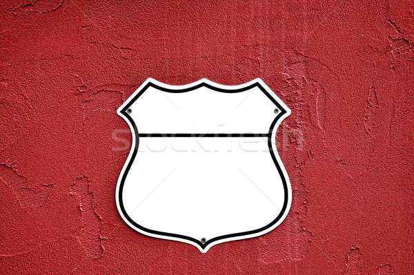 American interstate highway road shield. Stock photo © asturianu